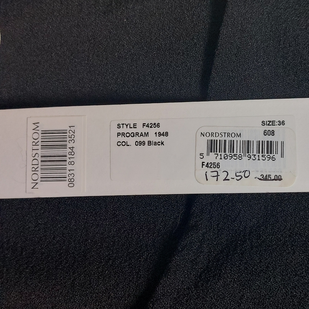 Ganni black bishop-sleeve mini dress, EU36, NWT - Picture 9 of 13